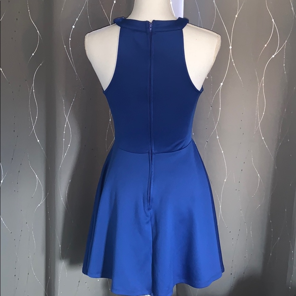 Trixxi Juniors Royal Blue Formal Mini Dress - Picture 3 of 4
